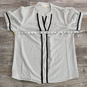 Montreal Cure Polka Dot Blouse Top Shirt Womens Size Small